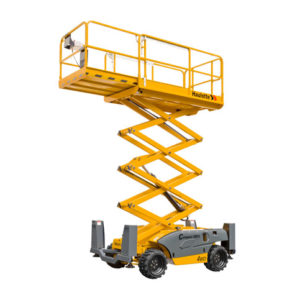 4x4 Scissor Lift Hire Melbourne. BAYCITY RENTALS